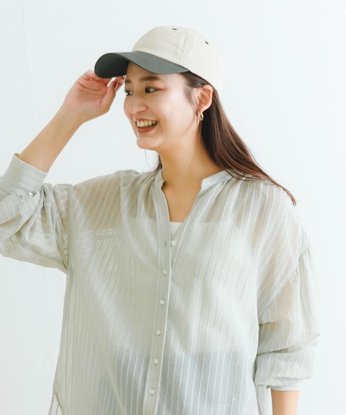 URBAN RESEARCH(アーバンリサーチ)の「バイカラーコットンCAP(キャップ・レディース・グレー系その他/グリーン系その他/レッド系その他・-)」の22枚目の写真