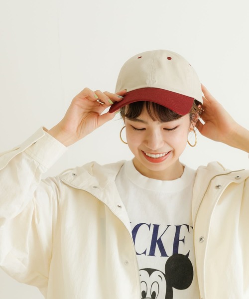 URBAN RESEARCH(アーバンリサーチ)の「バイカラーコットンCAP(キャップ・レディース・グレー系その他/グリーン系その他/レッド系その他・-)」の7枚目の写真