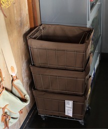 BRID（ブリッド）の「.ブリッド スタッキングバスケット 3段 収納 / BRID STACKING BASKET with CASTER WASHABLE COVER［03］（収納グッズ）」