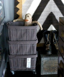 BRID（ブリッド）の「.ブリッド スタッキングバスケット 3段 収納 / BRID STACKING BASKET with CASTER WASHABLE COVER［03］（収納グッズ）」