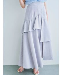 dazzlin | ギャザーフリルリネンライクスカート(スカート)