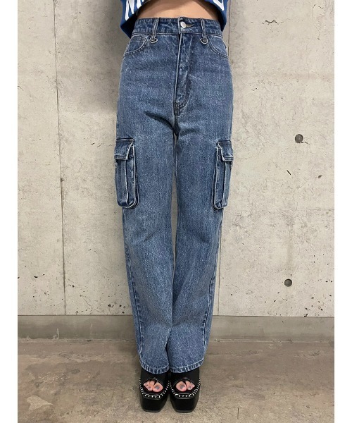 ENVYM（アンビー）の「カーゴDENIMPT（デニムパンツ・レディース・ブルー・SMALL/MEDIUM）」の19枚目の写真