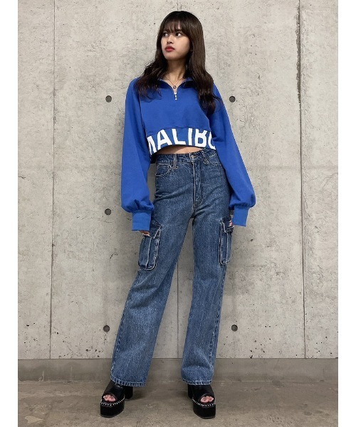ENVYM（アンビー）の「カーゴDENIMPT（デニムパンツ・レディース・ブルー・SMALL/MEDIUM）」の15枚目の写真
