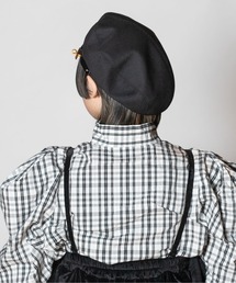 CA4LA MONOLITH ベレー帽 黒 CA4LA（カシラ）の「MONOLITH（ハンチング/ベレー帽）」 - WEAR