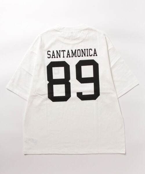 coca（coca）（コカ）の「メンズナンバリングプリントTシャツ（Tシャツ/カットソー・メンズ・ホワイト/ネイビー/オレンジ/チャコール・M/L/XL）」の5枚目の写真