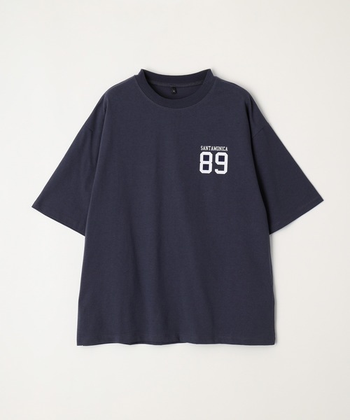 coca（coca）（コカ）の「メンズナンバリングプリントTシャツ（Tシャツ/カットソー・メンズ・ホワイト/ネイビー/オレンジ/チャコール・M/L/XL）」の4枚目の写真