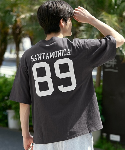 coca（coca）（コカ）の「メンズナンバリングプリントTシャツ（Tシャツ/カットソー・メンズ・ホワイト/ネイビー/オレンジ/チャコール・M/L/XL）」の11枚目の写真