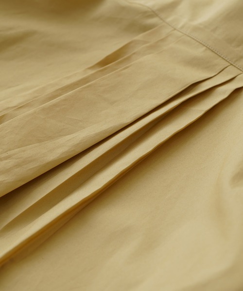 BRICK & SONS（ブリックアンドサンズ）の「リラックスバックプリーツシャツ＜オークル＞（シャツ/ブラウス・メンズ・ナチュラル・M/L/LL/S/XS）」の4枚目の写真