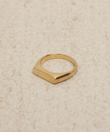【sympathy of soul/シンパシーオブソール】Thin Signet Ring シグネットリング（ゴールド）