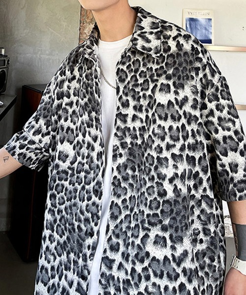 BASQUE magenta（バスクマゼンタ）の「レオパード柄ビッグシルエット