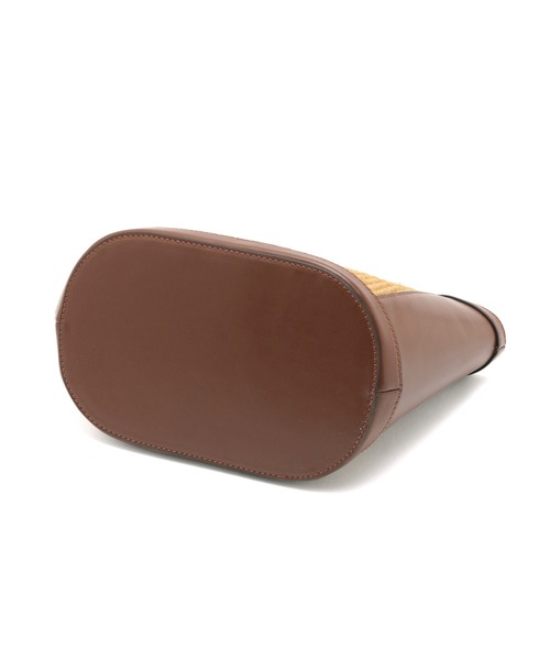 VIS（ビス）の「【2WAY】クリテハンドル雑材トートバッグ（かごバッグ・レディース・オフホワイト/ブラック/ダークブラウン・FREE）」の14枚目の写真