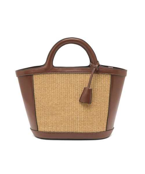 VIS（ビス）の「【2WAY】クリテハンドル雑材トートバッグ（かごバッグ・レディース・オフホワイト/ブラック/ダークブラウン・FREE）」の19枚目の写真