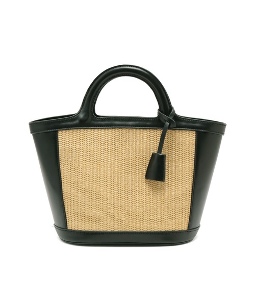 VIS（ビス）の「【2WAY】クリテハンドル雑材トートバッグ（かごバッグ・レディース・オフホワイト/ブラック/ダークブラウン・FREE）」の21枚目の写真