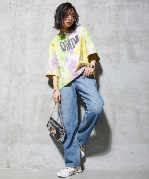 GEVS.(ジェイヴィス)の「<大きいサイズ> 綿100%ムラ染ロゴプリントTシャツ GEVS.(Tシャツ/カットソー・レディース・ブラック系/パープル系・4L/LL/3L/L/5L)」の12枚目の写真