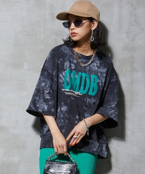 GEVS.(ジェイヴィス)の「<大きいサイズ> 綿100%ムラ染ロゴプリントTシャツ GEVS.(Tシャツ/カットソー・レディース・ブラック系/パープル系・4L/LL/3L/L/5L)」の14枚目の写真