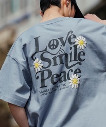 SMILEY FACE | 【Smiliey Face】プリント＆ワッペン刺繍 半袖Tシャツ(Tシャツ/カットソー)