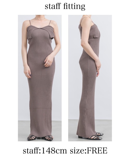 NEUNA（ヌナ）の「【肩見せもできる2wayデザイン！】2WAYビッグカラーニットワンピース（ワンピース・レディース・ブラック/グレイッシュベージュ/アイボリー・SMALL/FREE）」の16枚目の写真