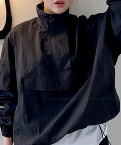 DAY CLOSET（デイ クローゼット）の「レディース アノラックセットアップ 上下2点セット（ブルゾン・レディース・カーキ/ピンク/ブラック/イエロー/ホワイト・ONE SIZE）」の13枚目の写真