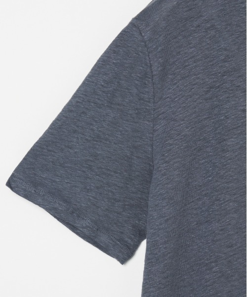 MAJESTIC FILATURES(マジェスティックフィラチュール)の「MAJESTIC FILATURES:LINEN ELASTHANNE SS(Tシャツ/カットソー・レディース・ホワイト/グレー・1)」の7枚目の写真
