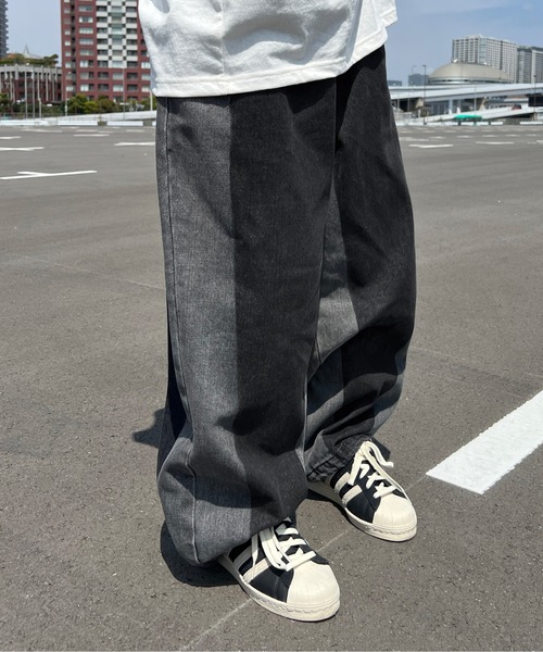 sedacle(セダクル)の「ウォッシュブリーチデニム(デニムパンツ・メンズ・ブラック/インディゴブルー・MEDIUM/LARGE/SMALL)」の2枚目の写真