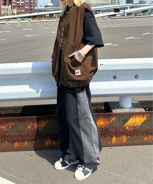 sedacle(セダクル)の「ウォッシュブリーチデニム(デニムパンツ・メンズ・ブラック/インディゴブルー・MEDIUM/LARGE/SMALL)」の12枚目の写真