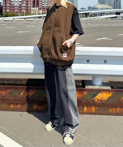 sedacle(セダクル)の「ウォッシュブリーチデニム(デニムパンツ・メンズ・ブラック/インディゴブルー・MEDIUM/LARGE/SMALL)」の11枚目の写真