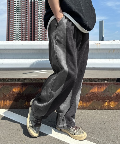 sedacle(セダクル)の「ウォッシュブリーチデニム(デニムパンツ・メンズ・ブラック/インディゴブルー・MEDIUM/LARGE/SMALL)」の19枚目の写真