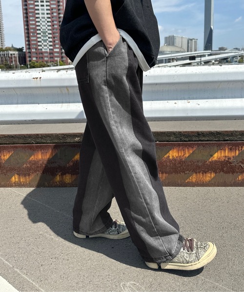 sedacle(セダクル)の「ウォッシュブリーチデニム(デニムパンツ・メンズ・ブラック/インディゴブルー・MEDIUM/LARGE/SMALL)」の20枚目の写真