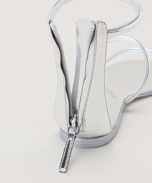 Giuseppe Zanotti（ジュベッゼサノッティ）の「【GIUSEPPE ZANOTTI/ジュゼッペ ザノッティ】metallic 3strap sandal（サンダル・レディース・シルバー・37/39/36）」の10枚目の写真