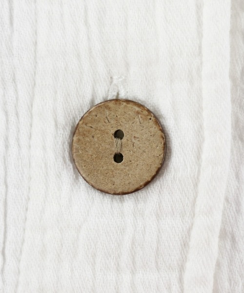 ALEXIA STAM（アリシアスタン）の「Cozy Cotton Gauze Shirt / コットンガーゼシャツ（シャツ/ブラウス・レディース・ホワイト/チャコールグレー・FREE）」の19枚目の写真