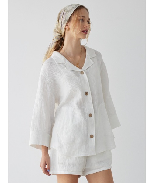 ALEXIA STAM（アリシアスタン）の「Cozy Cotton Gauze Shirt