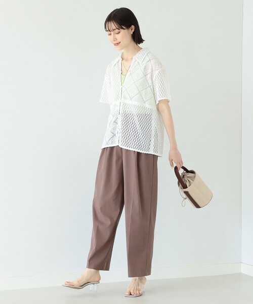 Ray BEAMS（レイビームス）の「Ray BEAMS / パッチワーク レース シャツ（シャツ/ブラウス・レディース・ブラック/ホワイト・ONE SIZE）」の11枚目の写真