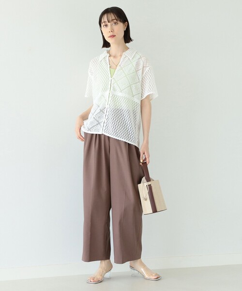 Ray BEAMS（レイビームス）の「Ray BEAMS / パッチワーク レース シャツ（シャツ/ブラウス・レディース・ブラック/ホワイト・ONE SIZE）」の20枚目の写真