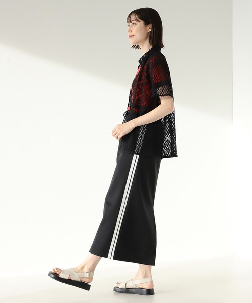 Ray BEAMS（レイビームス）の「Ray BEAMS / パッチワーク レース シャツ（シャツ/ブラウス・レディース・ブラック/ホワイト・ONE SIZE）」の21枚目の写真