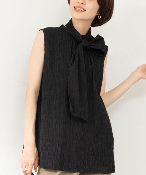 NOLLEY’S（ノーリーズ）の「2WAYリボンティアードブラウス（シャツ/ブラウス・レディース・ホワイト/ブラック/キャメル・38）」の12枚目の写真