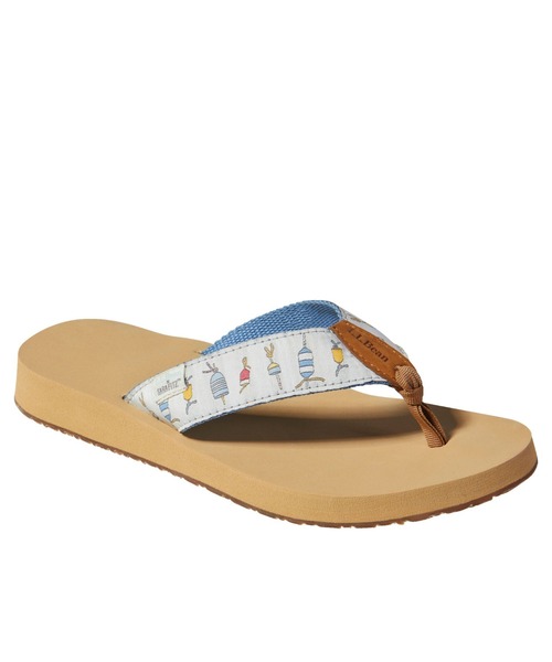 L.L.Bean(エルエルビーン)の「メイン・アイル・フリップフロップ、ウーブン サラ・フィッツ(サンダル・レディース・ホワイト系その他/グリーン系その他・D6/D7/D8)」の6枚目の写真