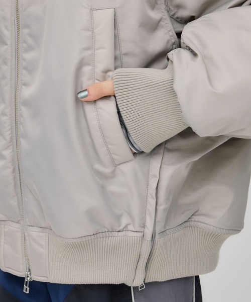 CITY TOKYO（シティトウキョウ）の「バイカラーライニングMA-1ブルゾン