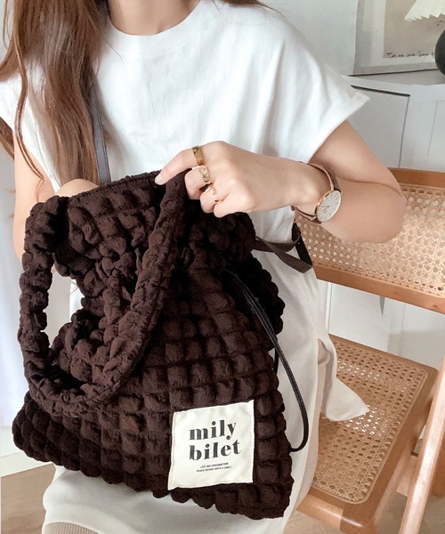 セール】【mily bilet】愛らしさNo.1！ポップコーン2way巾着トート