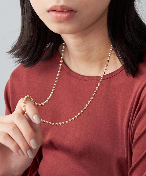 CITEN(シテン)の「<CITEN>ボールチェーン マルチWAY ネックレス(ネックレス・レディース・ゴールド/シルバー・FREE)」の5枚目の写真