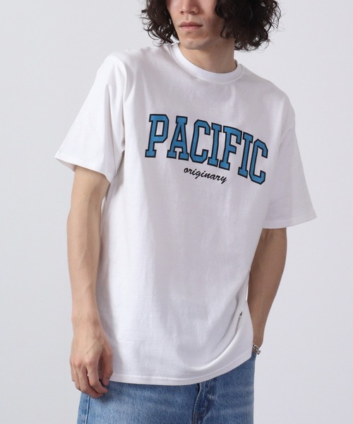 FUNALIVE（ファンアライブ）の「アメカジ半袖プリントTシャツ（Tシャツ/カットソー・メンズ・ブラック系/ダークグレー/ネイビー/ベージュ/ブラック系1/グリーン系/ホワイト系/ホワイト系2/サックスブルー/ホワイト系5/ブラック系2/グレー系/ネイビー系/ブラック系3/ネイビー系1/チャコール/ホワイト系1/ホワイト/ホワイト系6/ホワイト系3/グリーン系1/ブラック/オレンジ/ホワイト系4/グリーン/杢グレー/ラベンダー/ミント/グリーン系2/チャコールグレー/ベージュ系1/ベージュ系・XL/M/L）」の6枚目の写真