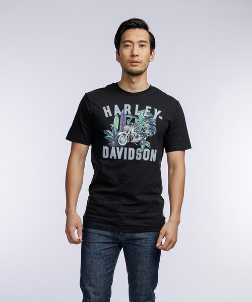 Harley-Davidson（ハーレーダビッドソン）の「Harley-Davidson(R) x Reyn Spooner(R) '93 ヘリテイジ　ソフテイル　Tシャツ（Tシャツ/カットソー・メンズ・ブラック系その他・SMALL/MEDIUM/LARGE/X-LARGE/XX-LARGE）」の3枚目の写真
