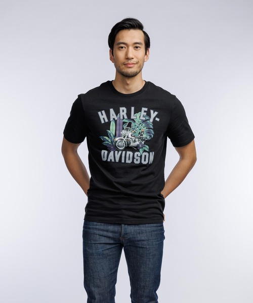 Harley-Davidson（ハーレーダビッドソン）の「Harley-Davidson(R) x Reyn Spooner(R) '93 ヘリテイジ　ソフテイル　Tシャツ（Tシャツ/カットソー・メンズ・ブラック系その他・SMALL/MEDIUM/LARGE/X-LARGE/XX-LARGE）」の5枚目の写真