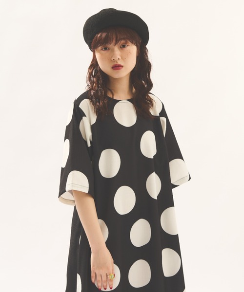 MERLOT(メルロー)の「大柄ドットワンピース(ワンピース・レディース・ブラック・FREE)」の19枚目の写真