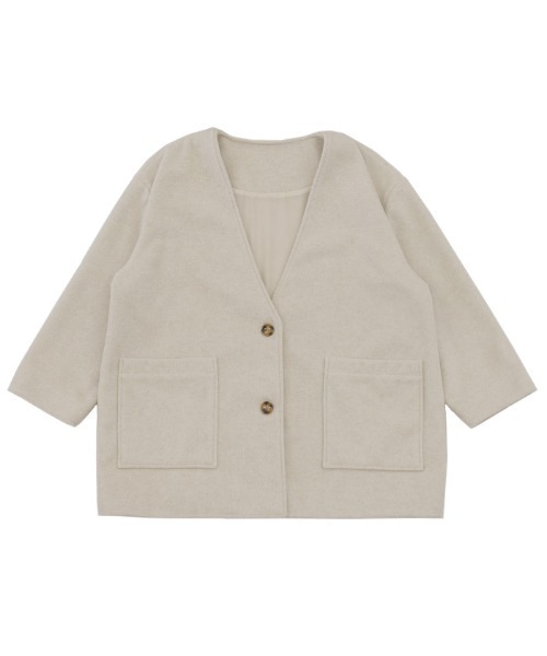 select MOCA（セレクトモカ）の「ノーカラーポケットデザインアウター