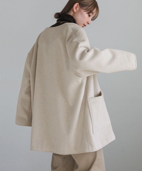select MOCA（セレクトモカ）の「ノーカラーポケットデザインアウター
