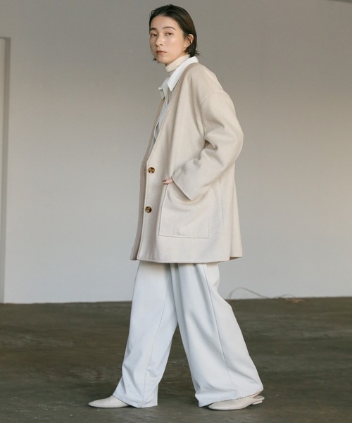 select MOCA（セレクトモカ）の「ノーカラーポケットデザインアウター