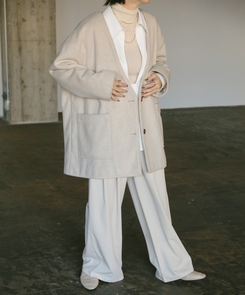 select MOCA（セレクトモカ）の「ノーカラーポケットデザインアウター