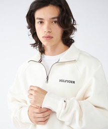 ハーフジップスウェット