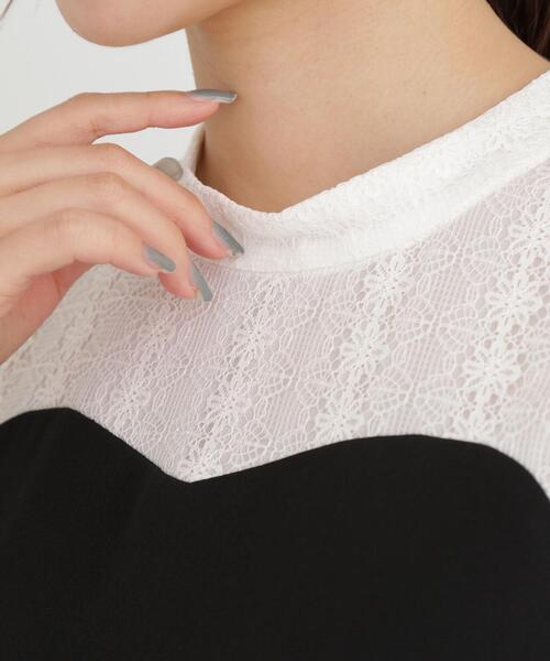 PROPORTION BODY DRESSING（プロポーションボディドレッシング）の「デコルテレースドッキングマーメイドワンピース / 1213240904（ワンピース・レディース・ベージュ/ブラック/グレー・X-SMALL/MEDIUM/SMALL）」の9枚目の写真