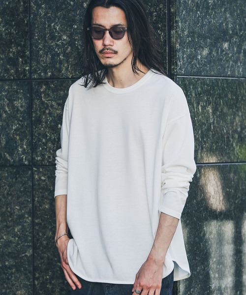 URBAN RESEARCH Sonny Label（アーバンリサーチサニーレーベル）の「『抗菌/防臭』レイヤードロングスリーブTシャツ（Tシャツ/カットソー・メンズ・ナチュラル/チャコールグレー/ホワイト・MEDIUM/LARGE）」の2枚目の写真